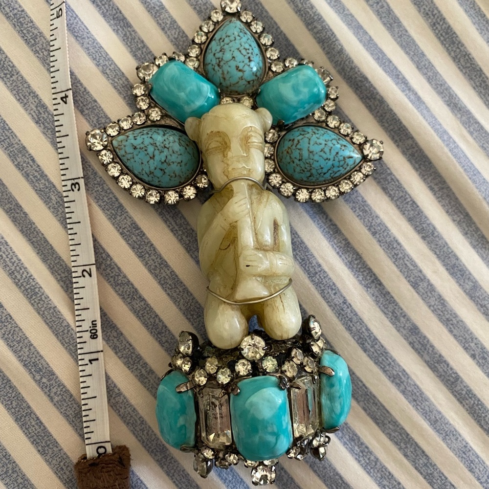 Lawrence Larry VRBA rare fabulous oversized brooch